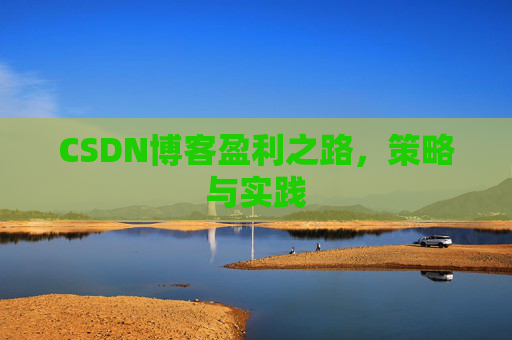 CSDN博客盈利之路，策略与实践