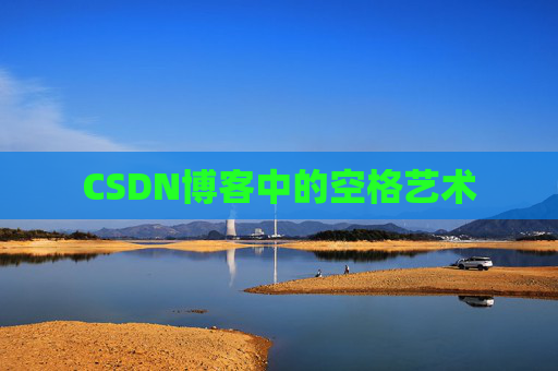 CSDN博客中的空格艺术